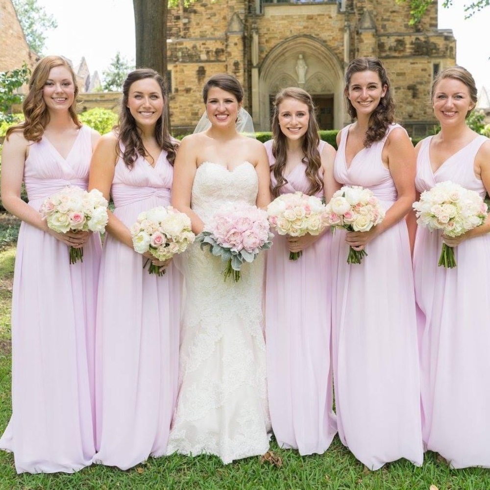 Pink Donna Morgan Bridesmaids Dress